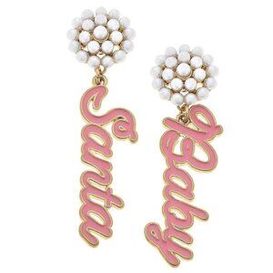 Santa Baby Enamel Earrings
